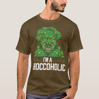 Ik ben een Brocholic Vegan Food Vegetable Diet T-shirt