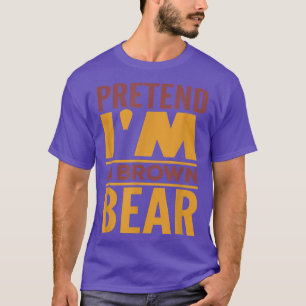 Ik ben een bruin Beer Halloween Costume T-shirt