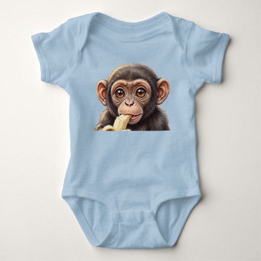 Ik ben een brutale kleine chimpansee! romper (Voorkant)