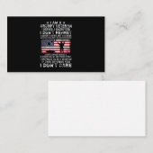 Ik ben een brutale veteraan die ik heb gediend als visitekaartje (Voorkant / Achterkant)