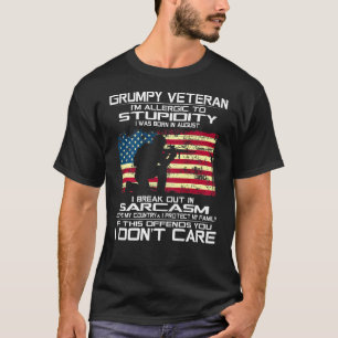 Ik ben een brutale veteraan die ik van mijn land h t-shirt