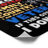 Ik ben een brutale veteraan die trots is op vetera poster (Hoek)