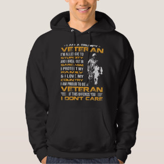 Ik ben een brute veteraan-trots om veteraan te zij hoodie