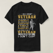 Ik ben een brute veteraan-trots om veteraan te zij t-shirt (Design voorkant)