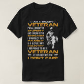 Ik ben een brute veteraan-trots om veteraan te zij t-shirt (Design voorkant)
