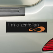 Ik ben een Bumpersticker van Zenfolian (Op auto)