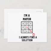 Ik ben een burgemeester, ik vind altijd een oploss briefkaart (Voorkant / Achterkant)