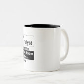 Ik ben een Business Analyst Tweekleurige Koffiemok (Voorkant rechts)