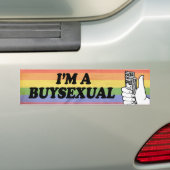 IK BEN EEN BUYSEXUAL -.png Bumpersticker (Op auto)