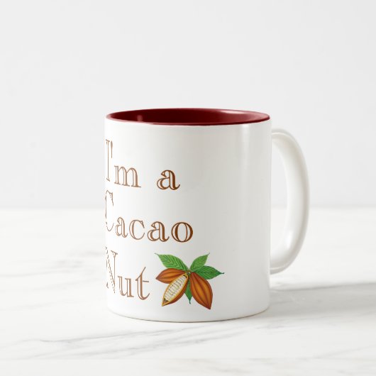 Ik ben een Cacao Nut Coffee Mok (Voorkant rechts)