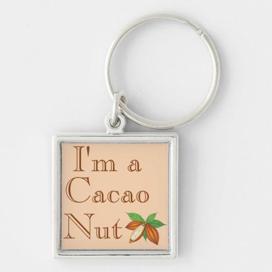 Ik ben een Cacao Nut Sleutelhanger (Voorkant)