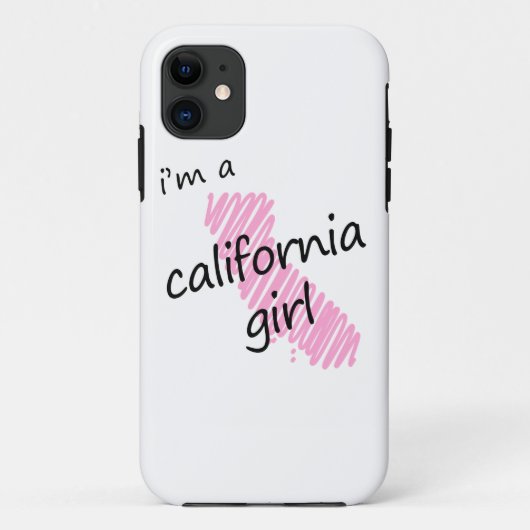 Ik ben een Californische meid Case-Mate iPhone Case (Achterkant)