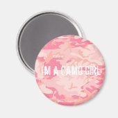"Ik ben een Camo Girl" magneet (Voorkant / Achterkant)