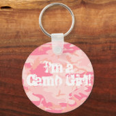 "Ik ben een Camo Girl"-sleutelhanger Sleutelhanger (Voorkant)