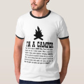 Ik ben een Camper T-shirt (Voorkant)