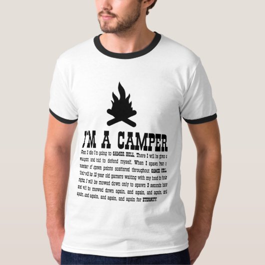 Ik ben een Camper T-shirt (Voorkant)