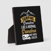 Ik ben een Camping Grandma Fotoplaat (Voorkant)