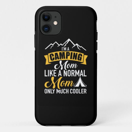 Ik ben een Camping Moeder Case-Mate iPhone Case (Achterkant)