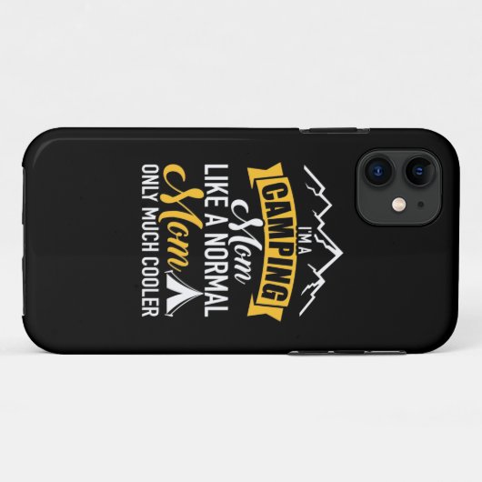 Ik ben een Camping Moeder Case-Mate iPhone Case (Achterkant (horizontaal))