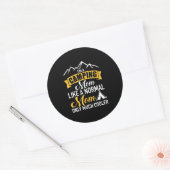 Ik ben een Camping Moeder Ronde Sticker (Envelop)