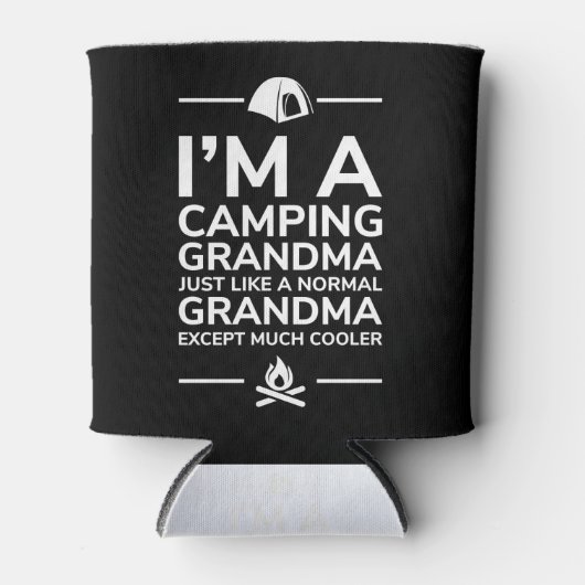 Ik ben een Camping Oma - Cadeau Idee Blikjeskoeler (Voorkant)
