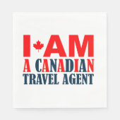 Ik Ben Een Canadees Reisagent Servet (Voorkant)