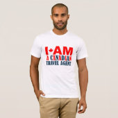 Ik Ben Een Canadees Reisagent T-shirt (Voorkant volledig)