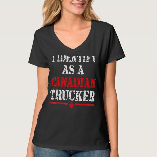 Ik ben een Canadees trucje voor de vrijheid van vr T-shirt (Voorkant)