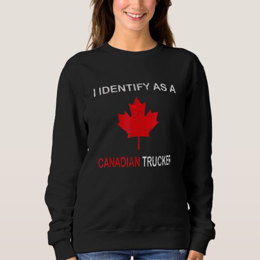 Ik ben een Canadese Trucker Funny Freedom Co. Trui (Voorkant)