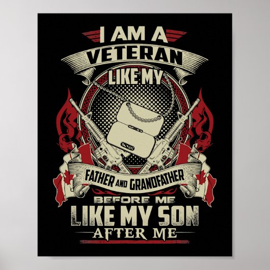 IK BEN EEN CANADIAANSE VETERAN ZOALS MIJN VADER VO POSTER (Voorkant)