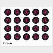 Ik ben een Cancer Survivor Relay Event K Ronde Sticker (Vel)