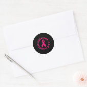 Ik ben een Cancer Survivor Relay Event K Ronde Sticker (Envelop)