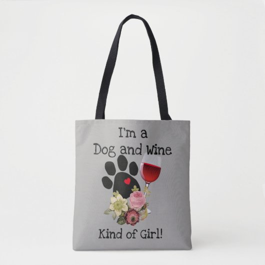 Ik ben een Canvas tas van Dog en Wine. (Voorkant)