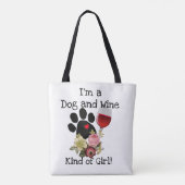Ik ben een Canvas tas van Dog en Wine. (Achterkant)