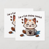 Ik ben een Cat-ffeine verslaafde (Voorkant / Achterkant)