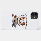 Ik ben een Cat-ffeine verslaafde Case-Mate iPhone Case (Achterkant (horizontaal))