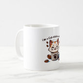 Ik ben een Cat-ffeine verslaafde Koffiemok (Voorkant links)