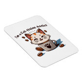 Ik ben een Cat-ffeine verslaafde Magneet (Rechterzijde)