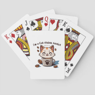 Ik ben een Cat-ffeine verslaafde Pokerkaarten