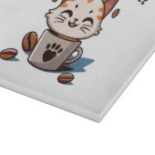 Ik ben een Cat-ffeine verslaafde Snijplank (Hoek)