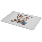 Ik ben een Cat-ffeine verslaafde Snijplank (Hoek)