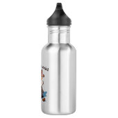 Ik ben een Cat-ffeine verslaafde Waterfles (Rechts)