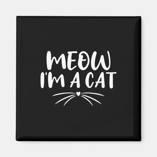 Ik ben een Cat Funny Halloween Costume Couples 202 Magneet (Voorkant)