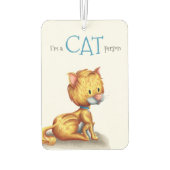 Ik ben een Cat Person Cute geïllustreerd Luchtverfrisser (Achterkant)