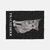 Ik ben een cataholic en een geweldige Mode Fleece Deken (Voorkant (Horizontaal))