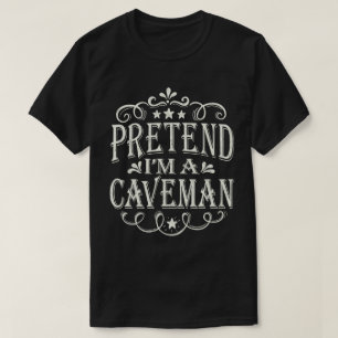 Ik ben een Caveman Easy Lazy Halloween Costume T-shirt