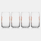 Ik ben een cenosillicafobische set van vier blikgl blikvorm glas (Links)