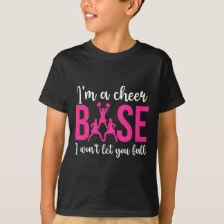 Ik ben een cheer basis cheerleader basis cheerlead t-shirt