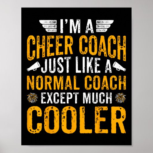 Ik ben een cheercoach, net als een normale coach, poster (Voorkant)