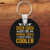 Ik ben een cheercoach, net als een normale coach, sleutelhanger (Voorkant)